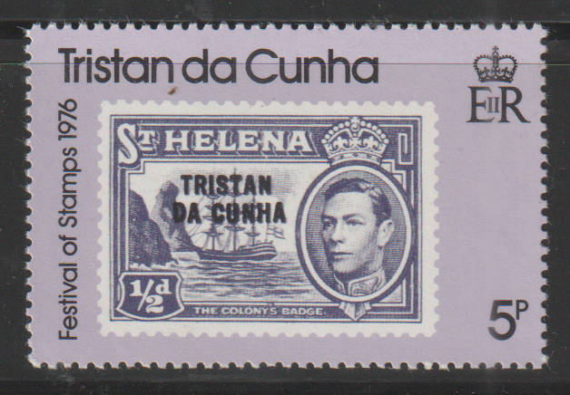 THEMATIC STAMPS ON STAMPS TRISTAN DU CUNHA UMM