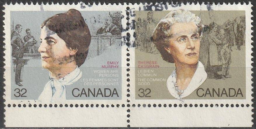 CANADA 1985 Women's Rights Activists ULH SG 1144/5