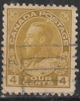 CANADA 1922 -1925 King George V in Admiral Uniform ULH SG 249