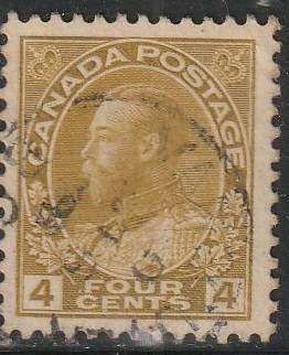 CANADA 1922 -1925 King George V in Admiral Uniform ULH SG 249