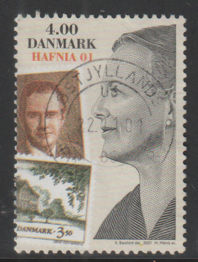 DENMARK 2001 Stamp Exhibition "HAFNIA 01" ULH SG 1244