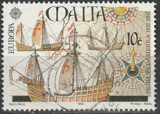 MALTA 1992 EUROPA Stamps - Voyages of Discovery in America  ULH SG 920