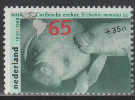 NETHERLANDS 1988 Summer Stamps - The Zoo UMM SG 1529