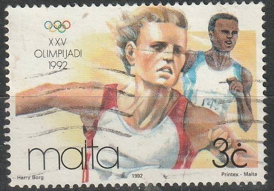 MALTA 1992 Olympic Games - Barcelona, Spain ULH SG 924
