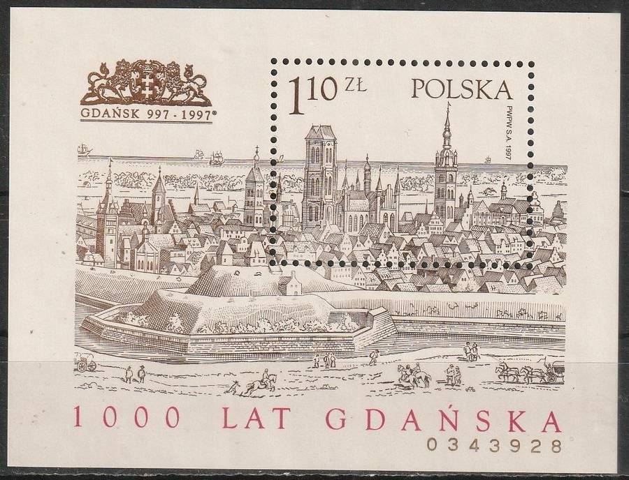 POLAND 1997 In the year 1997, Gdansk Celebrated his 1000th Anniversary UMM SG 3668