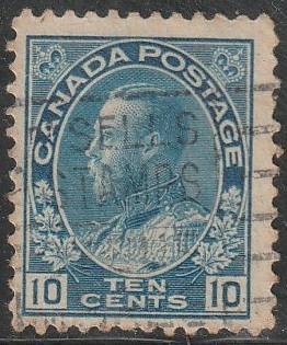 CANADA 1922 -1925 King George V in Admiral Uniform ULH SG 252