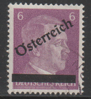 AUSTRIA  1945 Adolf Hitler, 1889-1945 - German Empire Postage  Overprinted "Österreich" ULH SG 818