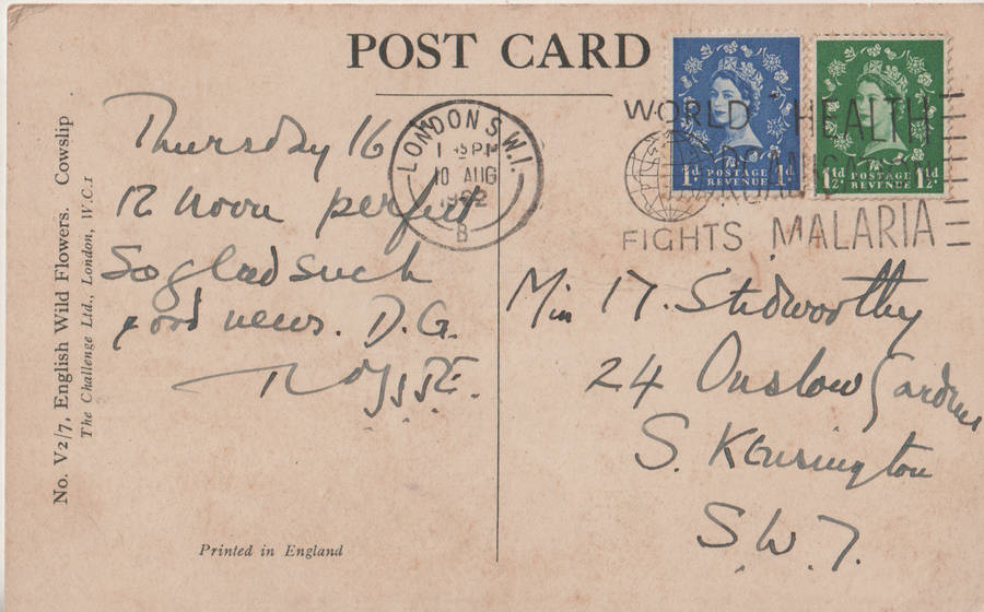 MINT POST CARD GB