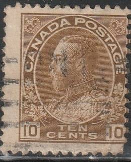 CANADA 1922 -1925 King George V in Admiral Uniform ULH SG 254