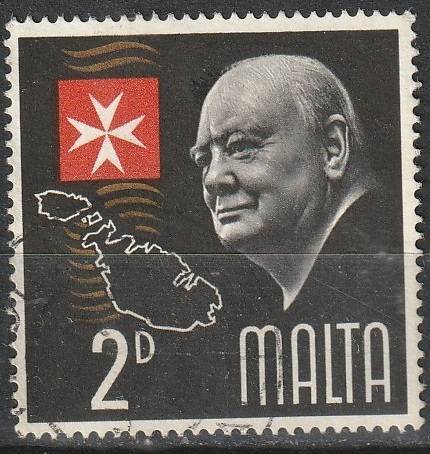MALTA 1966 The 1st Anniversary of the death of Winston churchill ULH SG 362