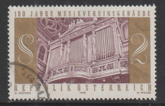 AUSTRIA 1970 The 100th Anniversary of the Musikverein Building UNH SG 1578