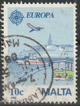 MALTA 1988 EUROPA Stamps - Transportation and Communications ULH SG 827