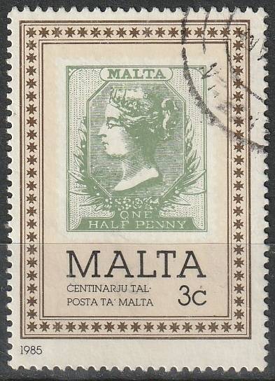 MALTA 1985 The 100th Anniversary of Malta Post Office ULH SG 751