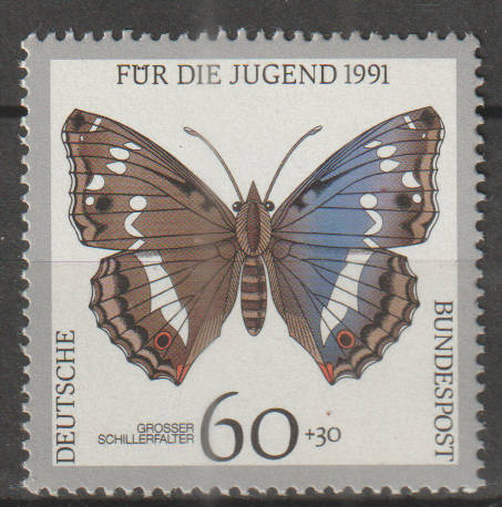 GERMANY 1991 Youth Hostel - Butterflies UMM SG 2363