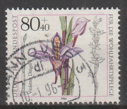 GERMANY 1984 Charity Stamps - Orchids ULH SG 2075