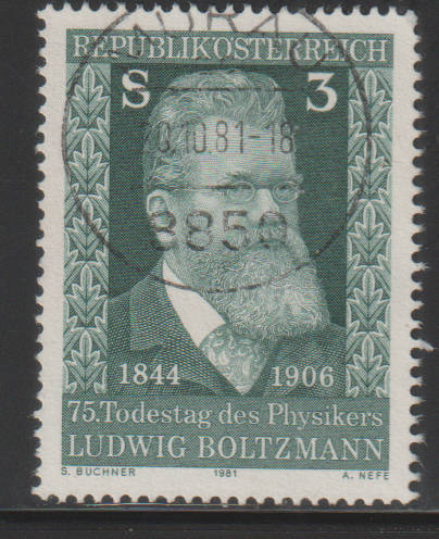 AUSTRIA 1981 The 75th Anniversary of the Death of Ludwig Boltzmann UNH SG 1905