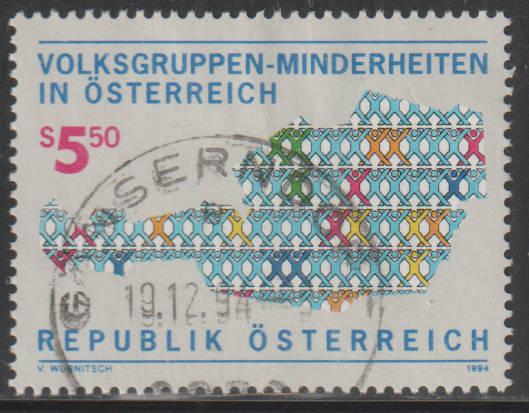 AUSTRIA 1994 Austria's Ethnic Minority Groups UNH SG 2381