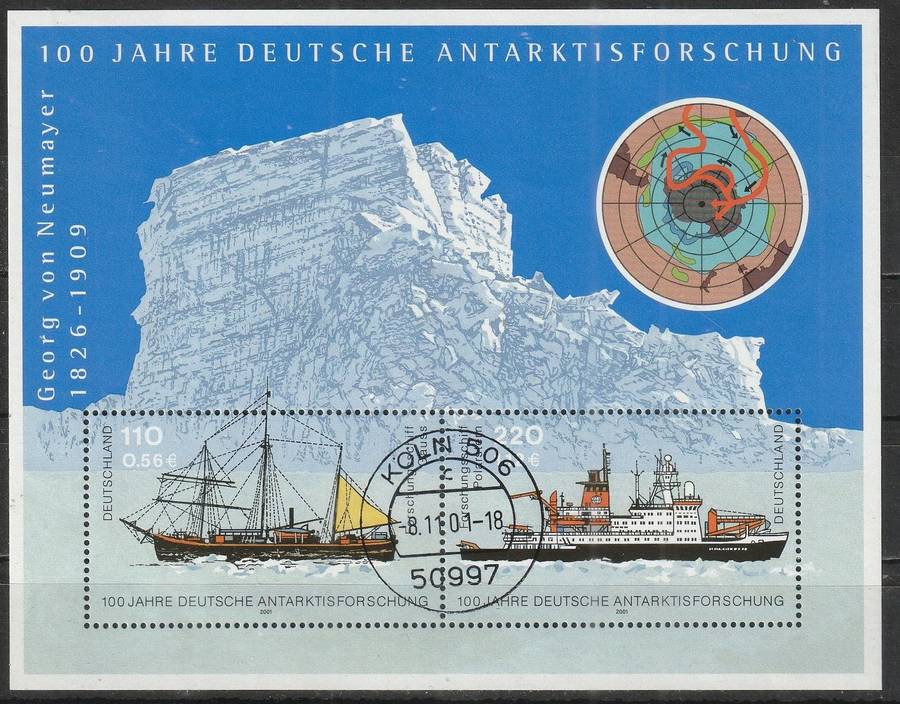 GERMANY 2001 The 100th Anniversary of the German Artic Research  CTO SG MS3084