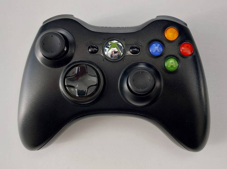 Genuine Official Xbox 360 Wireless Controller with Generic PC Receiver
