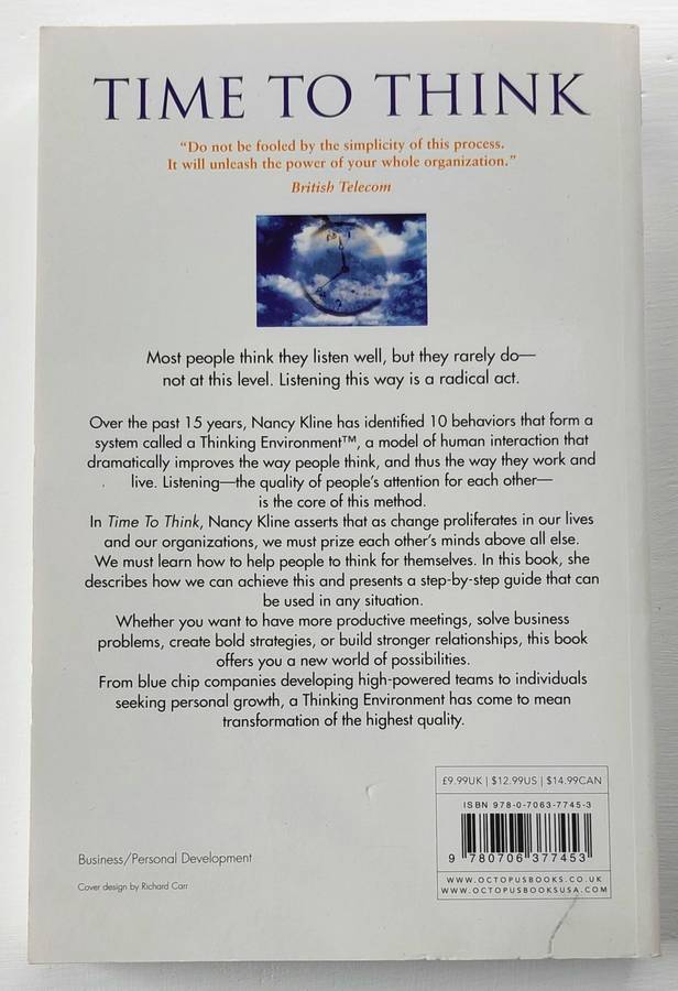 Time to Think - Nancy Kline (Paperback)