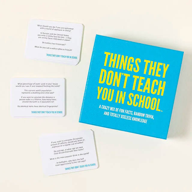 Things They Don't Teach You In School Card Game