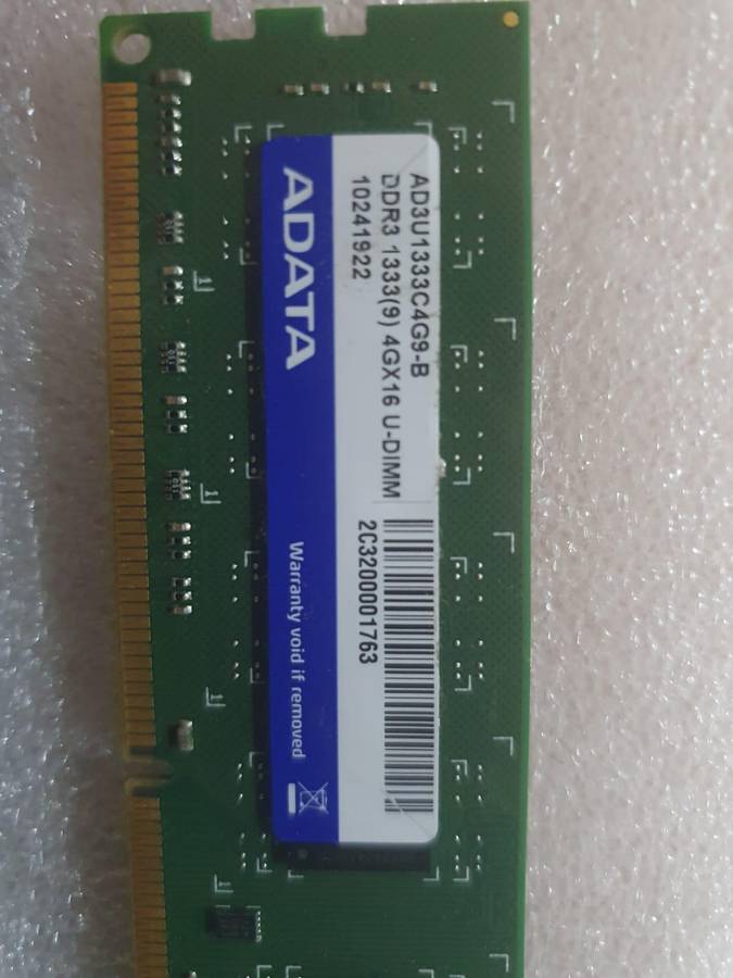 8Gbs DDR3 Ram.