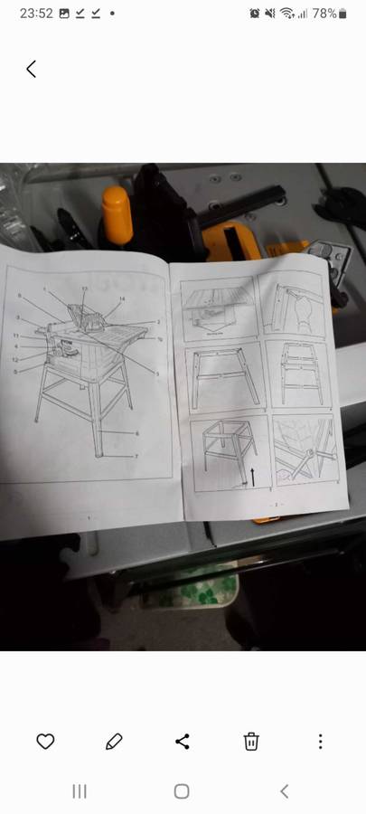 TABLE SAW Ryobi HBT-254L 254mm Table Saw