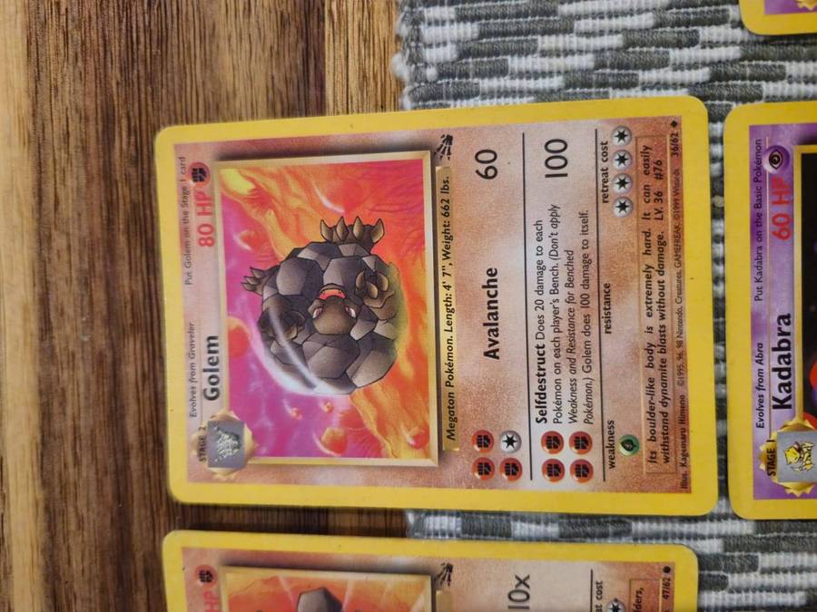 1999 Pokémon Card Lot (47 OG Cards )(Pre-owned)