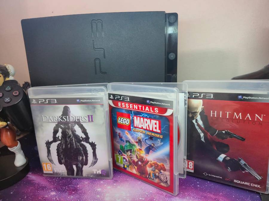 PS3 160GB Slim, 12 Games, 1 Control (Pre-owned)