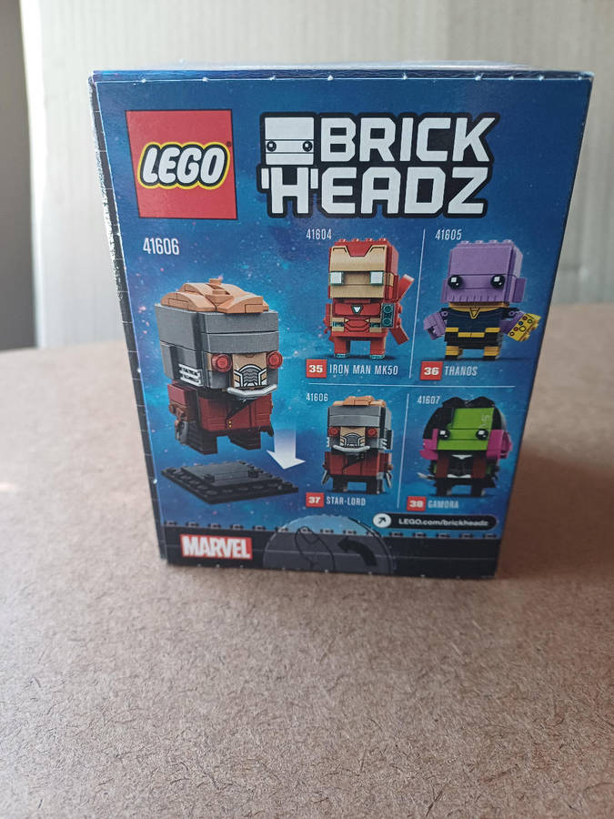 NEW LEGO BrickHeadz Star Lord (41606) - 113 pieces, 7cm tall. Sealed box.