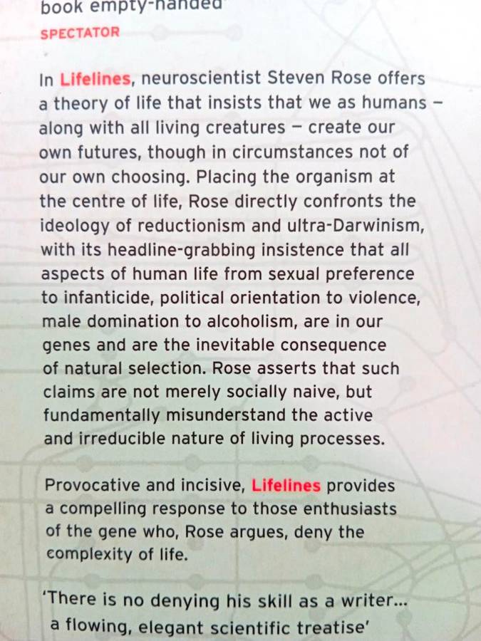 Lifelines - Life Beyond the Gene, Steven Rose