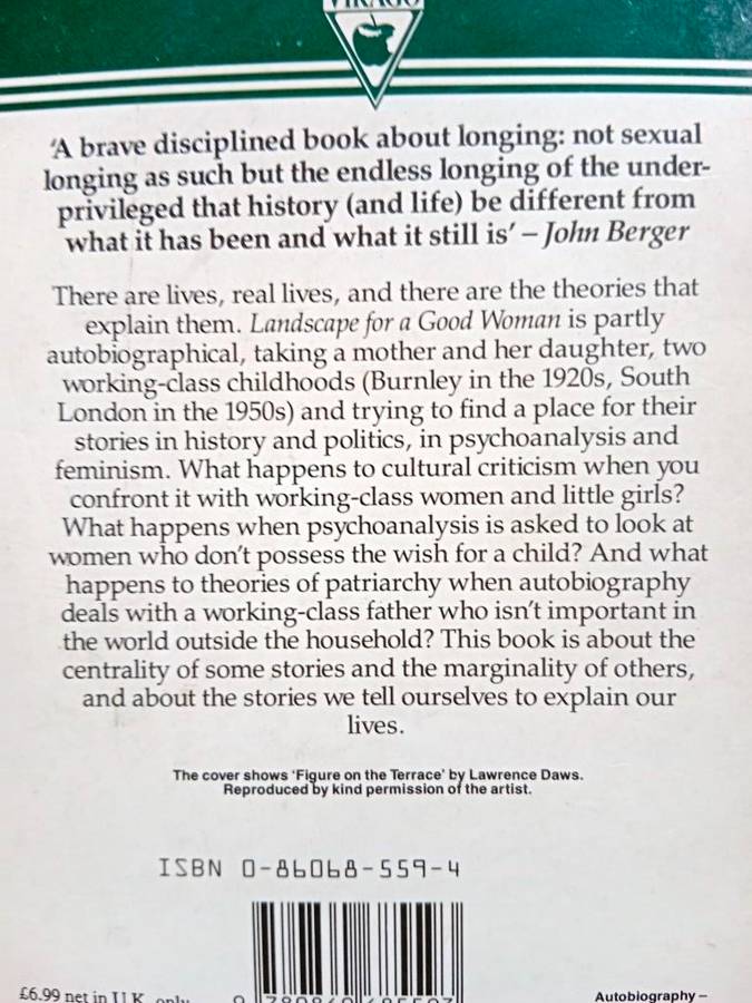 Landscape for a Good Woman - A Story of Two Lives, Carolyn Steedman