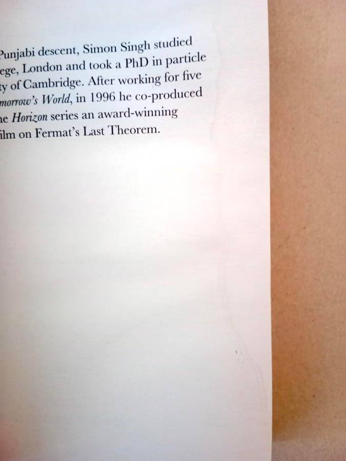 Fermat's Last Theorem, Simon Singh