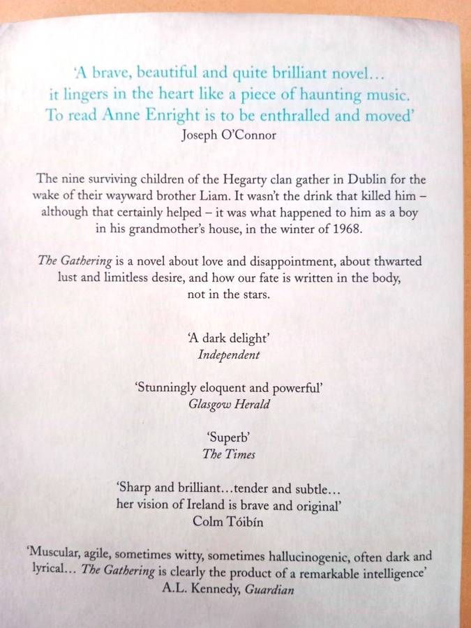 The Gathering, Anne Enright