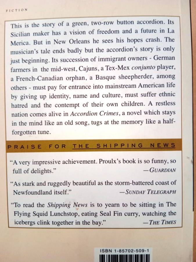 Accordion Crimes, E. Annie Proulx