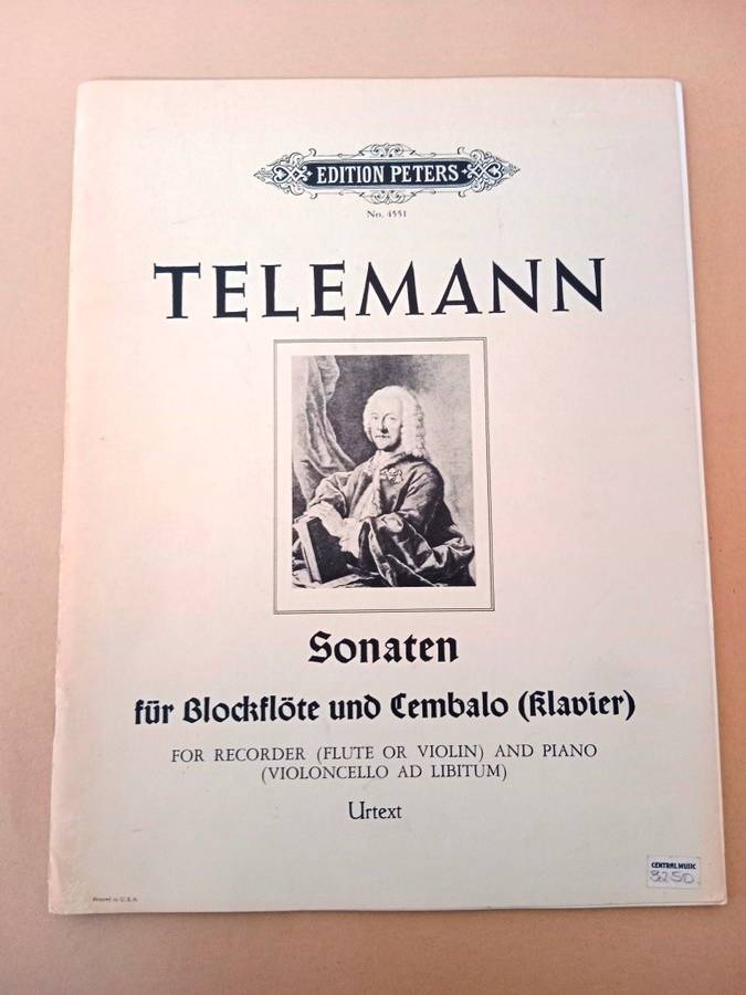 Sonatas for Recorder and Piano, Georg Philipp Telemann