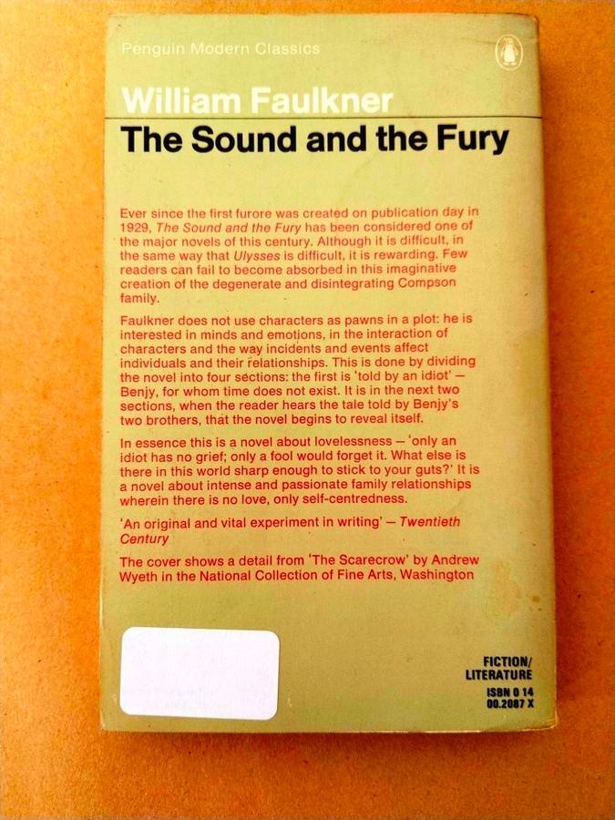 The Sound and the Fury, William Faulkner