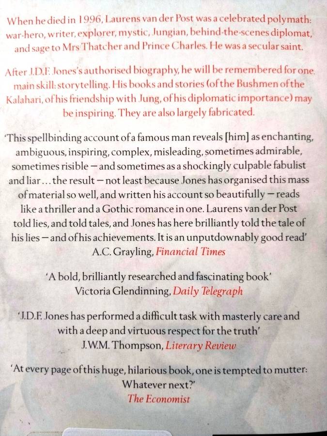 Storyteller - The Many Lifes of Laurens van der Post, J.D.F. Jones