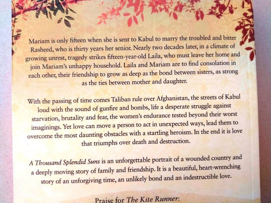 A Thousand Splendid Suns, Khaled Hosseini
