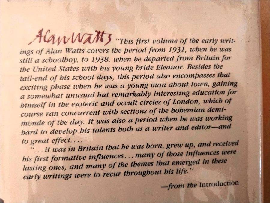 The Early Writings of Alan Watts