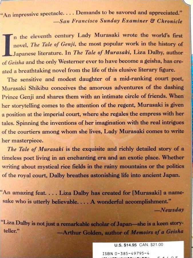 The Tale of Murasaki, Liza Dalby