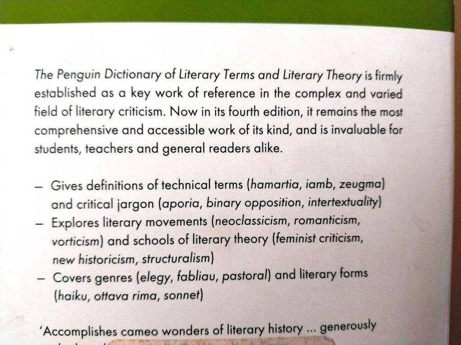 Dictionary of Literary Terms and Literary Theory
