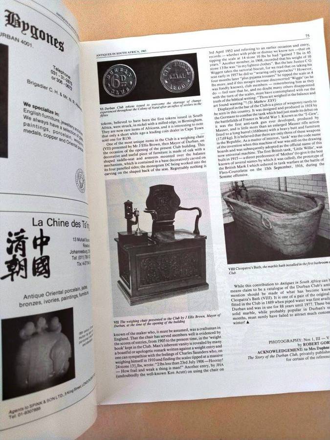 Antiques in South Africa, No. 17, 1985