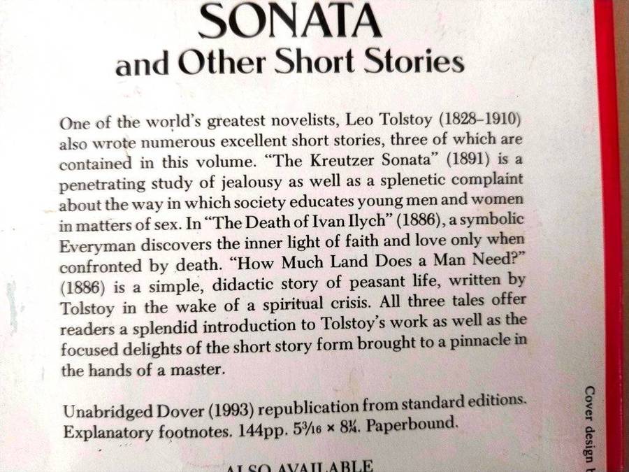 The Kreutzer Sonata and other Short Stories, Leo Tolstoy