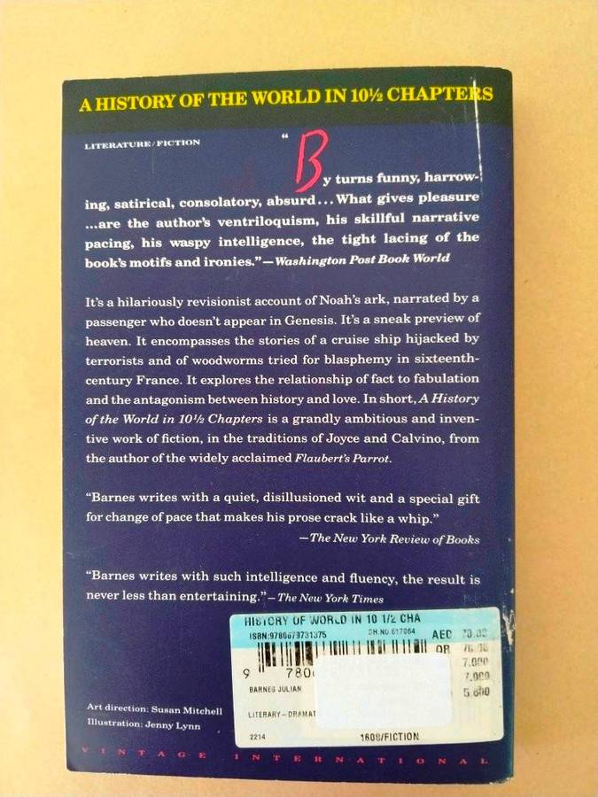 A History of the World in 10½ Chapters, Julian Barnes