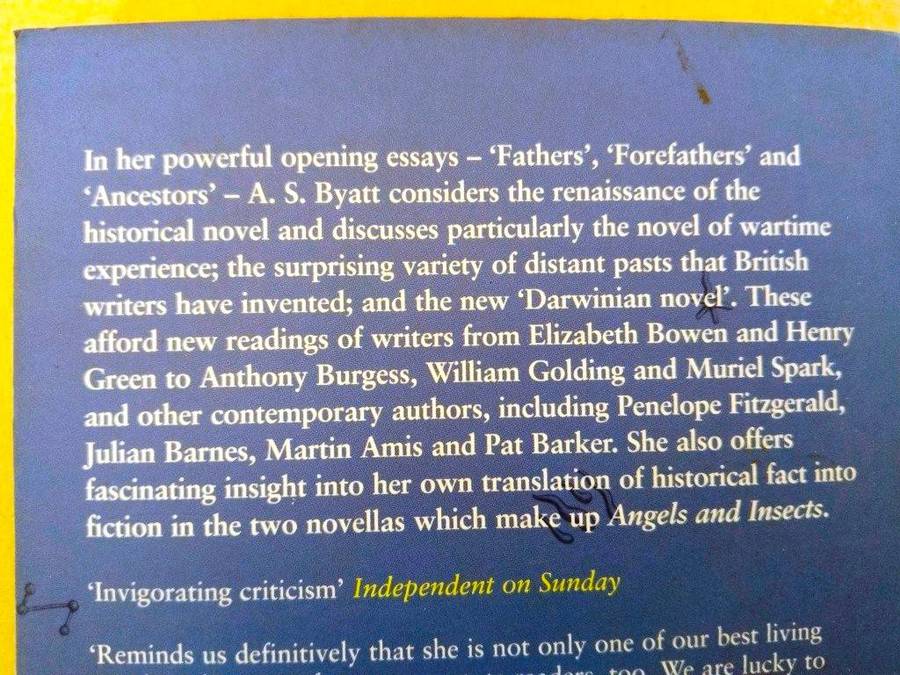 On Histories and Stories, selected essays, A.S. Byatt