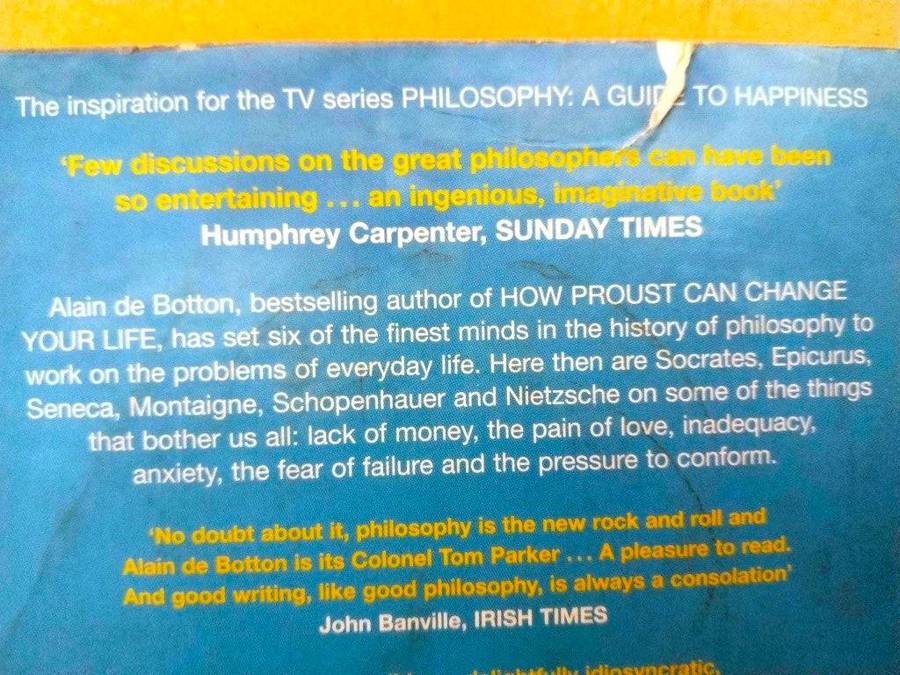 The Consolations of Philosophy, Alain de Botton
