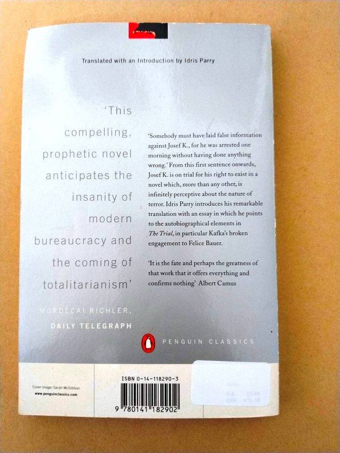The Trial, Franz Kafka