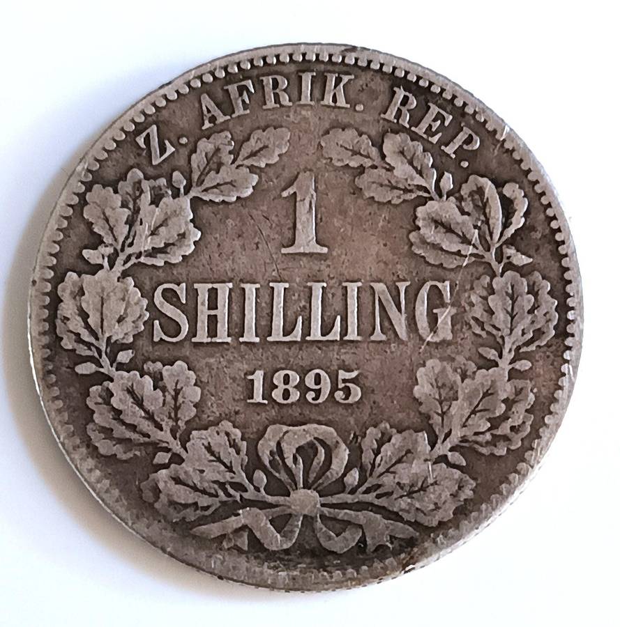 1895 SOUTH AFRICA Pre-Union - 1 SHILLING - .925 SILVER