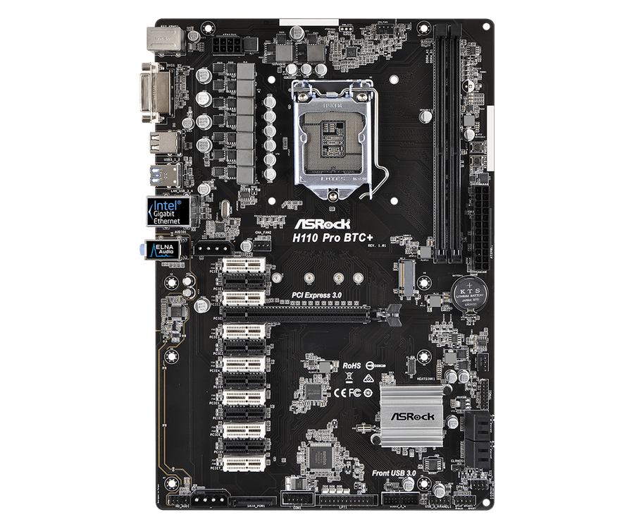 ASRock H110 Pro BTC+ 13GPU Mining Motherboard